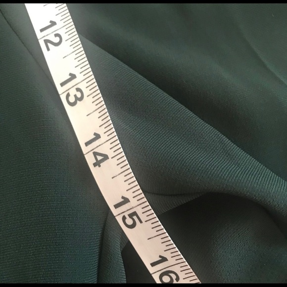 H&M High Waisted Paper Bag Waist Green Pants Sz 2 - Picture 11 of 11